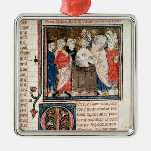 St. Remigius bisschop van Rheims Metalen Ornament (Voorkant)