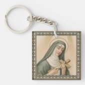 St. Rita of Cascia (M 015) Square Acryllic Sleutelhanger (Voorkant)