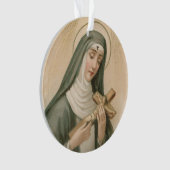 St. Rita van Cascia (M 015) Circulair Acryl Ornament (voorkant)