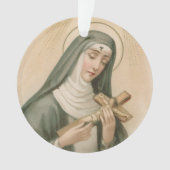 St. Rita van Cascia (M 015) Circulair Acryl Ornament (voorkant)