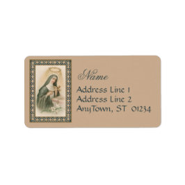 St. Rita van Cascia (M 015) Etiket