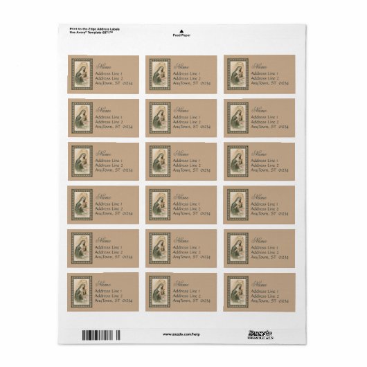 St. Rita van Cascia (M 015) Etiket (Full Sheet)