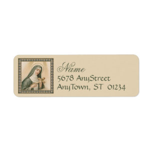 St. Rita van Cascia (M 015) Etiket