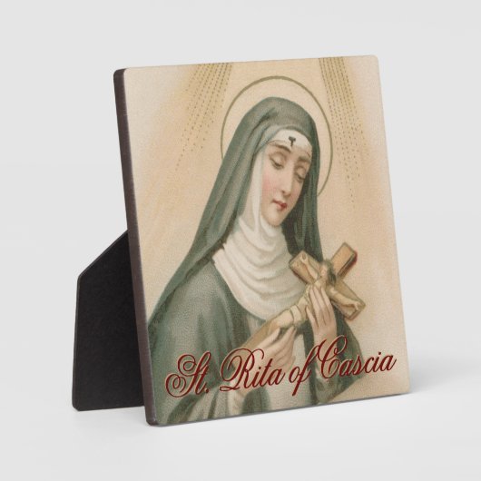 St. Rita van Cascia (M 015) Fotoplaat (Voorkant)