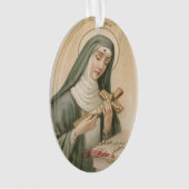 St. Rita van Cascia (M 015) Ovaal Acryl Ornament (voorkant)