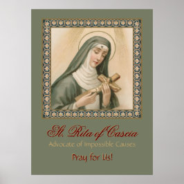 St. Rita van Cascia (M 015) Poster