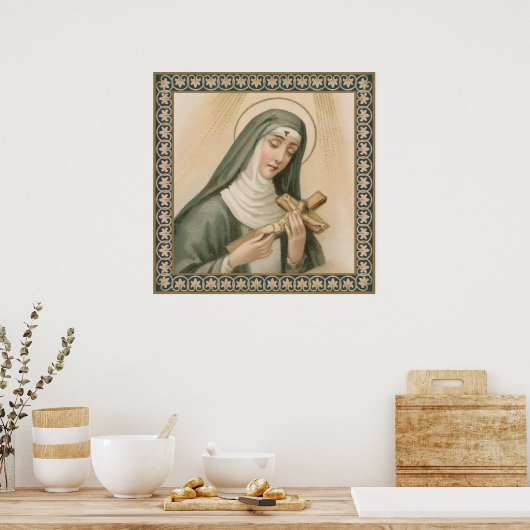 St. Rita van Cascia (M 015) Poster (Keuken)