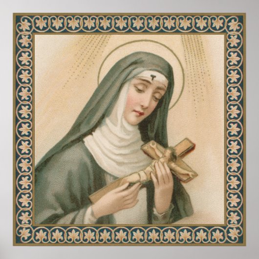 St. Rita van Cascia (M 015) Poster (Voorkant)