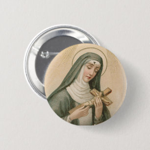 St. Rita van Cascia (M 015) Rond Ronde Button 5,7 Cm