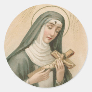 St. Rita van Cascia (M 015) Ronde Sticker