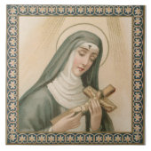 St. Rita van Cascia (M 015) Tegeltje (Voorkant)