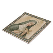 St. Rita van Cascia (M 015) Tegeltje (Zijkant)