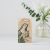 St. Rita van Cascia (M 015) Visitekaartje (Staand voorkant)