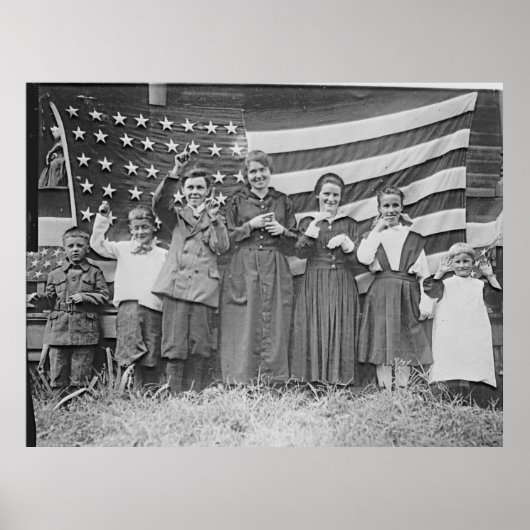 St. Rita's schoolstudenten Cincinnati 1918 Poster (Voorkant)