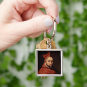 St. Robert Bellarmine Romeinse Bibliotheek Kunst Sleutelhanger (Hand)