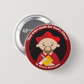 St. Robert Bellarmine Ronde Button 5,7 Cm (Voorkant /achterkant)
