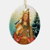 St. Rocco of St. Roch Round Prayer Ornament (Rechts)