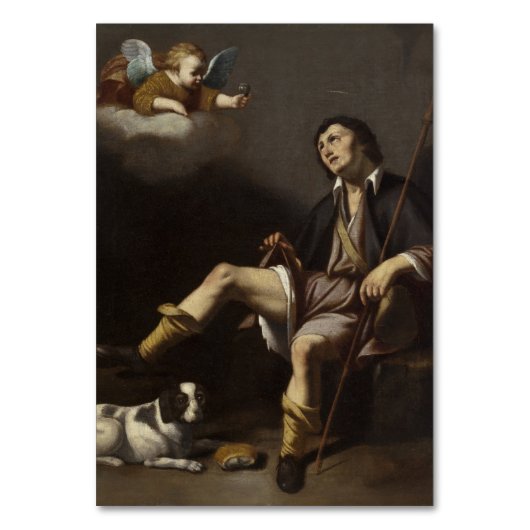 St. Rocco Roch Gebed tegen Corona Virus Kaart (Voorkant)