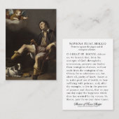 St. Rocco Roch Gebed tegen Corona Virus Pest Visitekaartje (Voorkant / Achterkant)