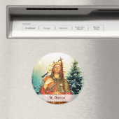 St. Rocco - San Rocco - St. Roch Round Magnet (Insitu (Vaatwasser))