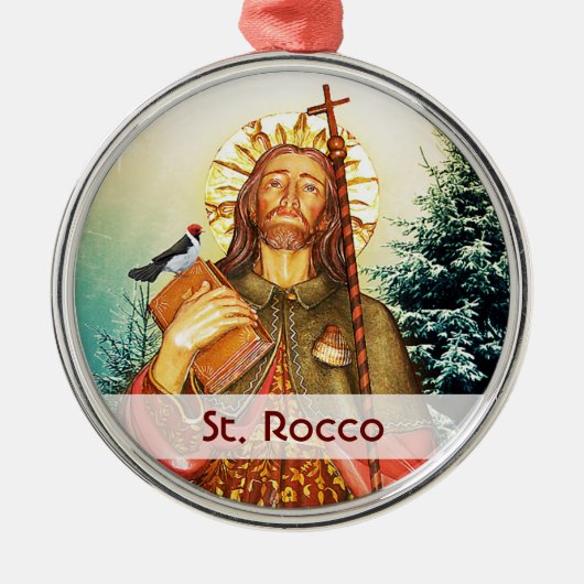 St. Rocco - San Rocco - St. Roch - Sjabloon Metalen Ornament (Voorkant)