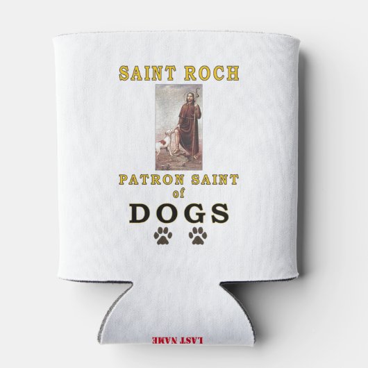 ST ROCH PATROON SINT VAN HONDEN BLIKJESKOELER (Achterkant)