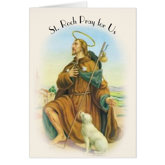 St. Roch Rocco: Italiaans Patron Saint of Dogs (Voorkant)