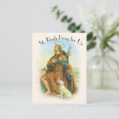 St. Roch Rocco: Italiaans Patron Saint of Dogs Briefkaart (Staand voorkant)