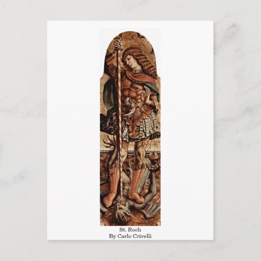 St. Roch van Carlo Crivelli Briefkaart (Voorkant)
