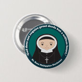 St. Roos Philippine Duchesne Ronde Button 5,7 Cm (Voorkant /achterkant)