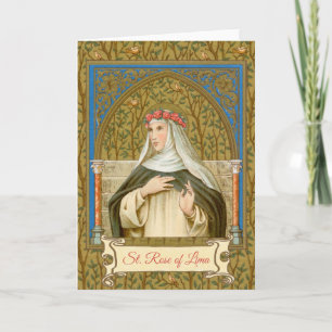 St. Rosa van Lima (BK 020) Lege Wenskaart Kaart