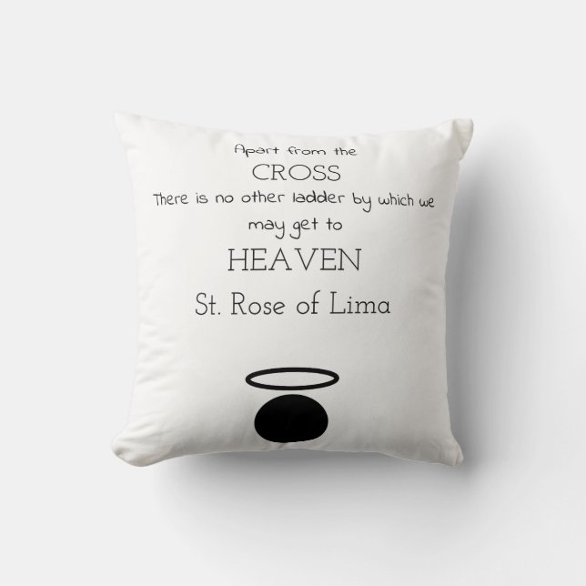 St. Rosa van Lima-werpkussen Kussen (Voorkant)