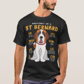 St Saint Bernard Anatomy Funny Dog mama Pa G T-shirt (Voorkant)