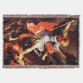 St Saint Michael Archangel Angel Throw Blanket Deken