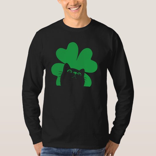 St Saint Patrick's Day Cat Men Women Kids T-shirt (Voorkant)