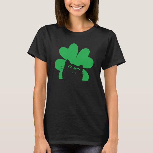 St Saint Patrick's Day Cat Men Women Kids T-shirt (Voorkant)