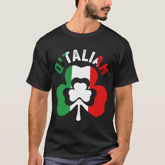 St Saint Patricks Day Irish Italy O'talian T-shirt (Voorkant)