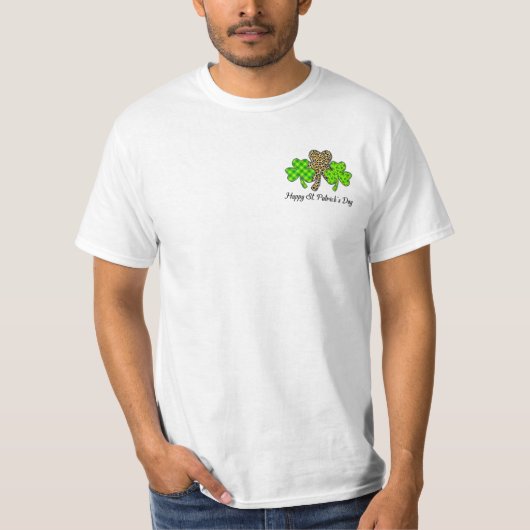 St Saint Patrick's Day Shamrocks T-shirt (Voorkant)