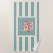 St Saint Tropez vakantienaam Strandlaken (Voorkant)