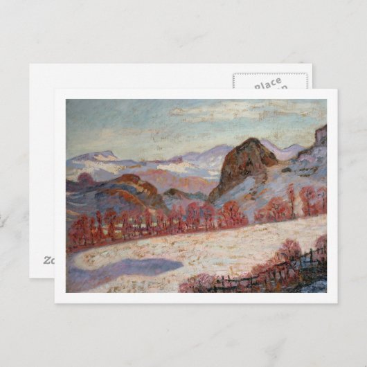 St. Sauves d'Auvergne, c.1900 (olie op het paneel) Briefkaart (Voorkant / Achterkant)