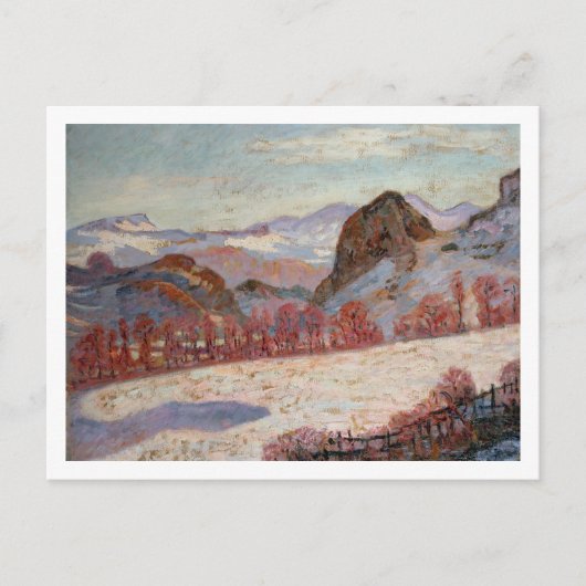 St. Sauves d'Auvergne, c.1900 (olie op het paneel) Briefkaart (Voorkant)