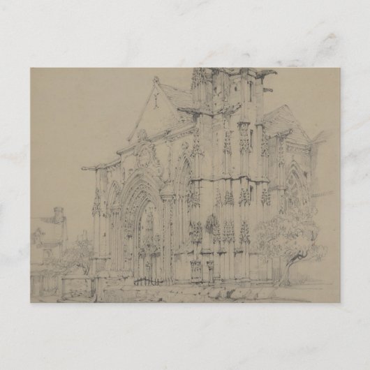 St. Sauveur, Dives, Normandy, c.1821 Briefkaart (Voorkant)