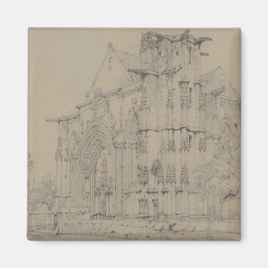 St. Sauveur, Dives, Normandy, c.1821 Magneet (Voorkant)