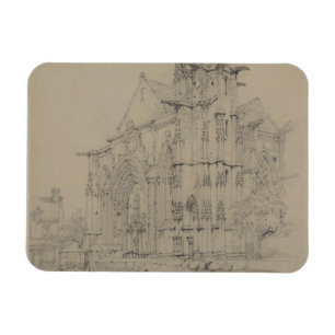 St. Sauveur, Dives, Normandy, c.1821 Magneet