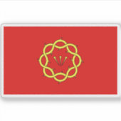 St Saviour flag Sticker (Voorkant)