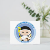 St. Scholastica Briefkaart (Staand voorkant)