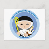 St. Scholastica Briefkaart (Voorkant)