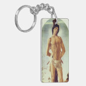 St. Sebastiaan door Boticelli, 1474 Sleutelhanger (Voorkant Links)