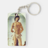 St. Sebastiaan door Boticelli, 1474 Sleutelhanger (achterkant)