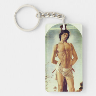St. Sebastiaan door Boticelli, 1474 Sleutelhanger